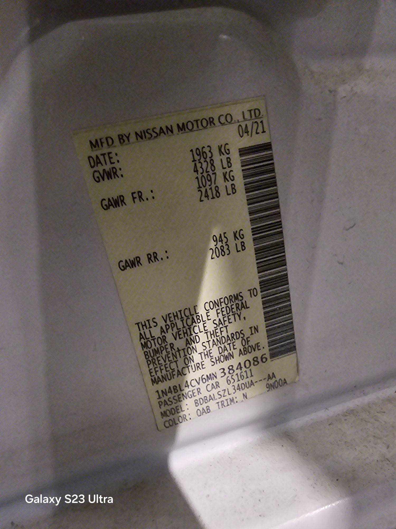 NISSAN ALTIMA 2021 - Marhaba Auction Used Cars - Image 9