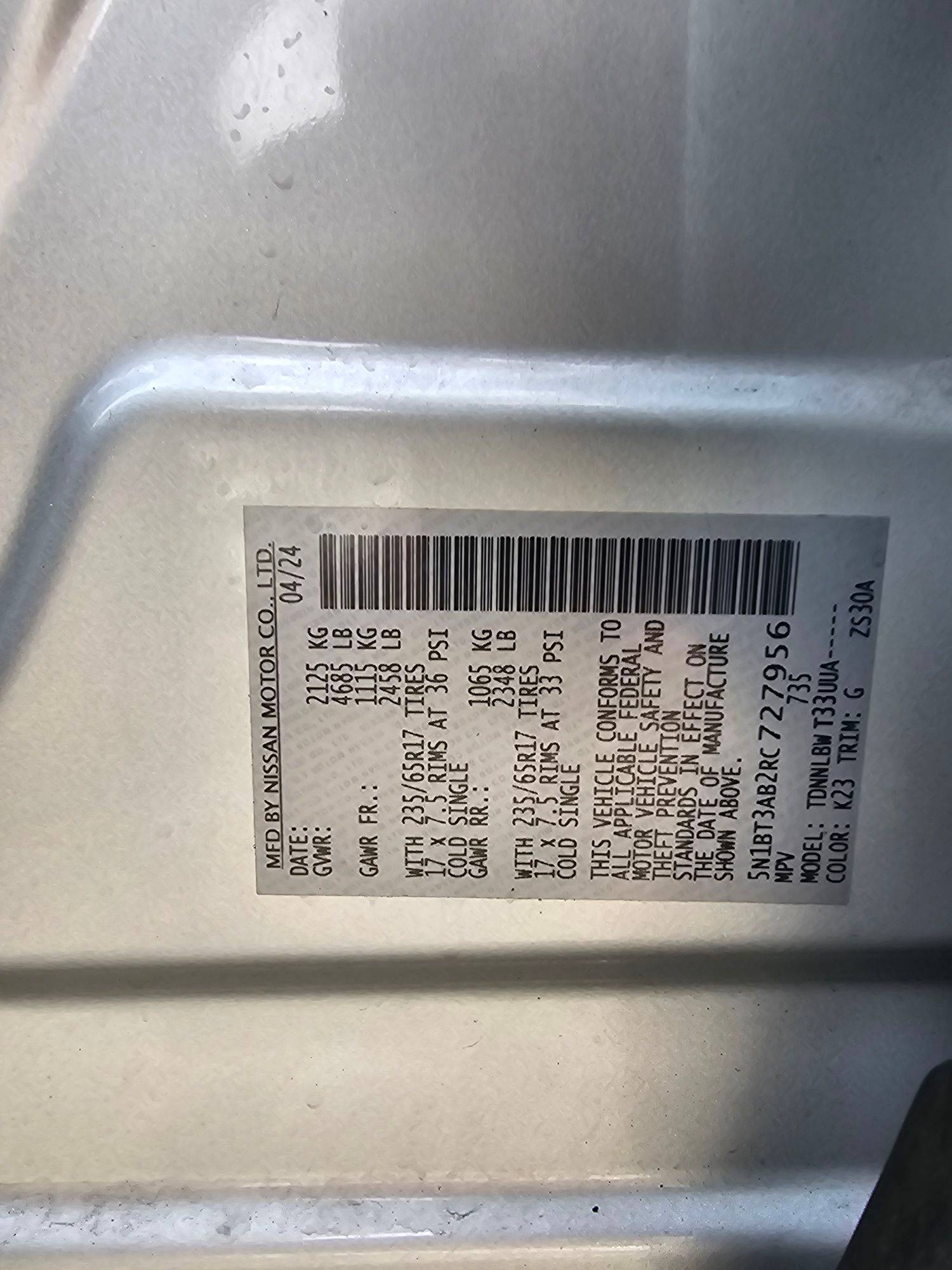 NISSAN ROGUE 2024 - Marhaba Auction Used Cars - Image 8