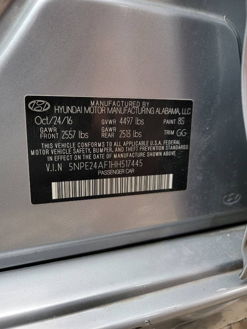 2017 HYUNDAI SONATA — 122767 Miles — Lot 78298573 - Marhaba Auctions Used Cars - Image 9