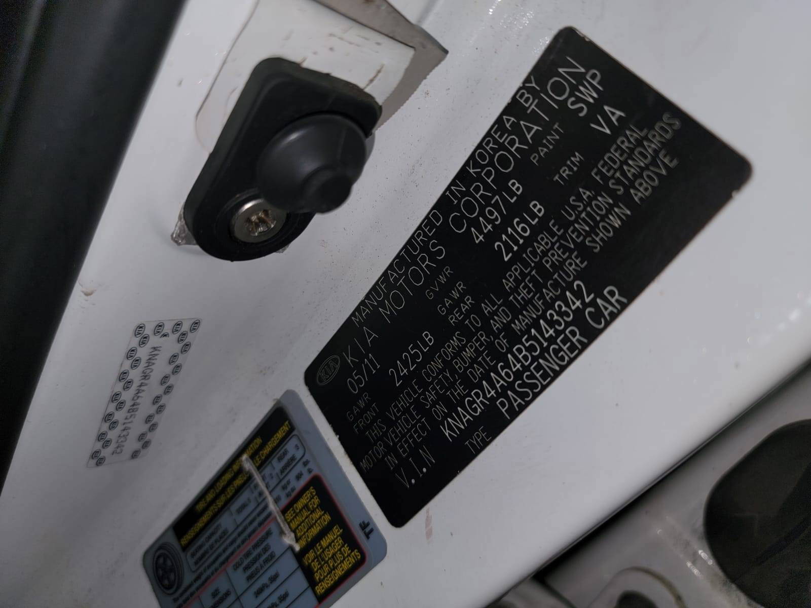 KIA OPTIMA 2011 - Marhaba Auction Used Cars - Image 10