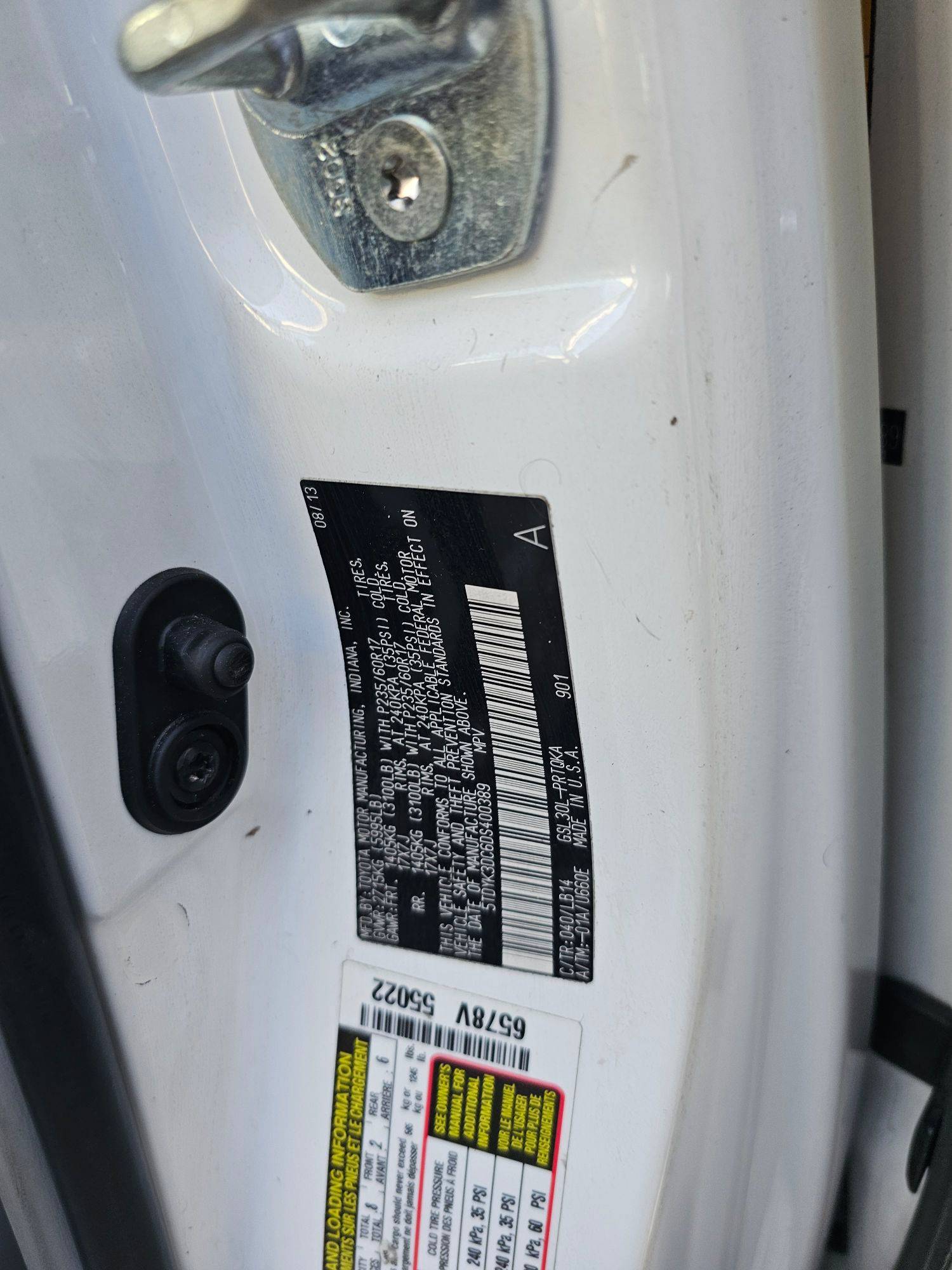 TOYOTA SIENNA 2013 - Marhaba Auction Used Cars - Image 9