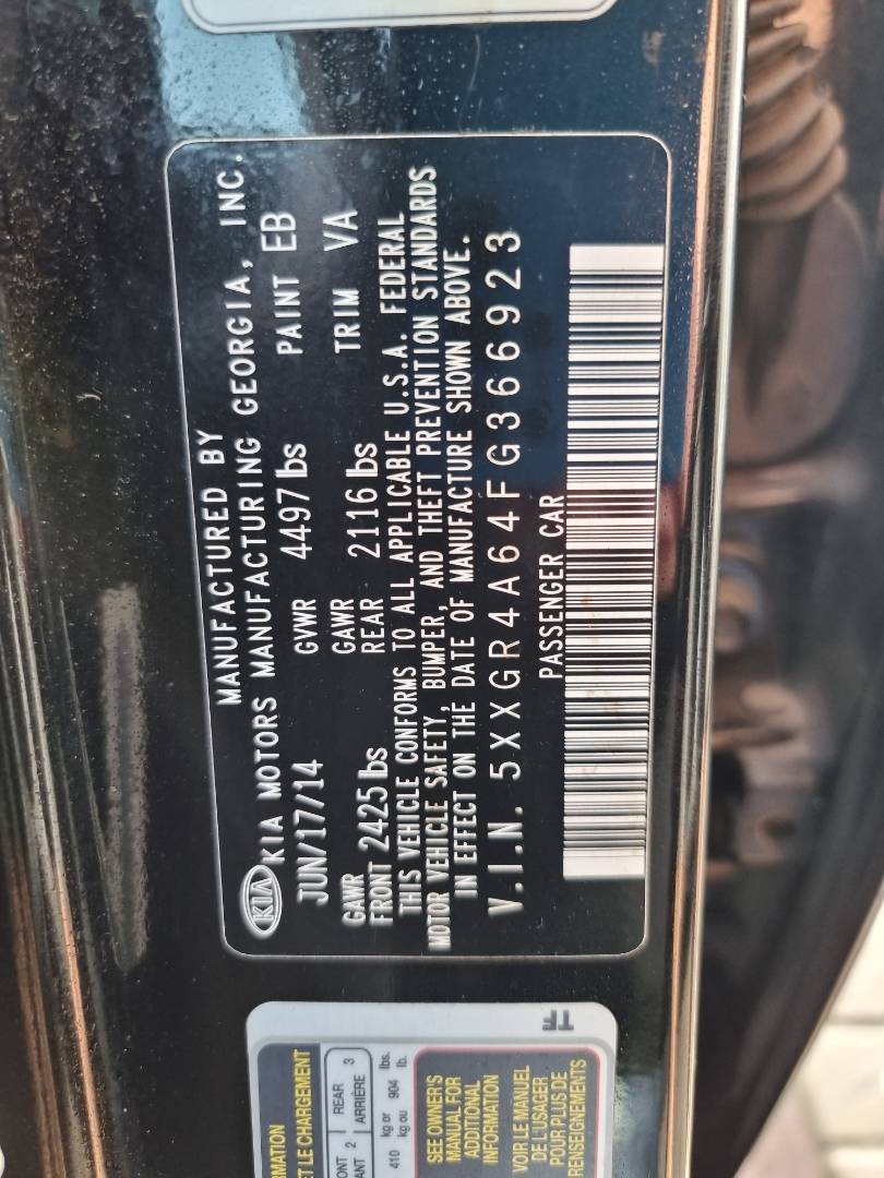 KIA OPTIMA 2015 - Marhaba Auction Used Cars - Image 10