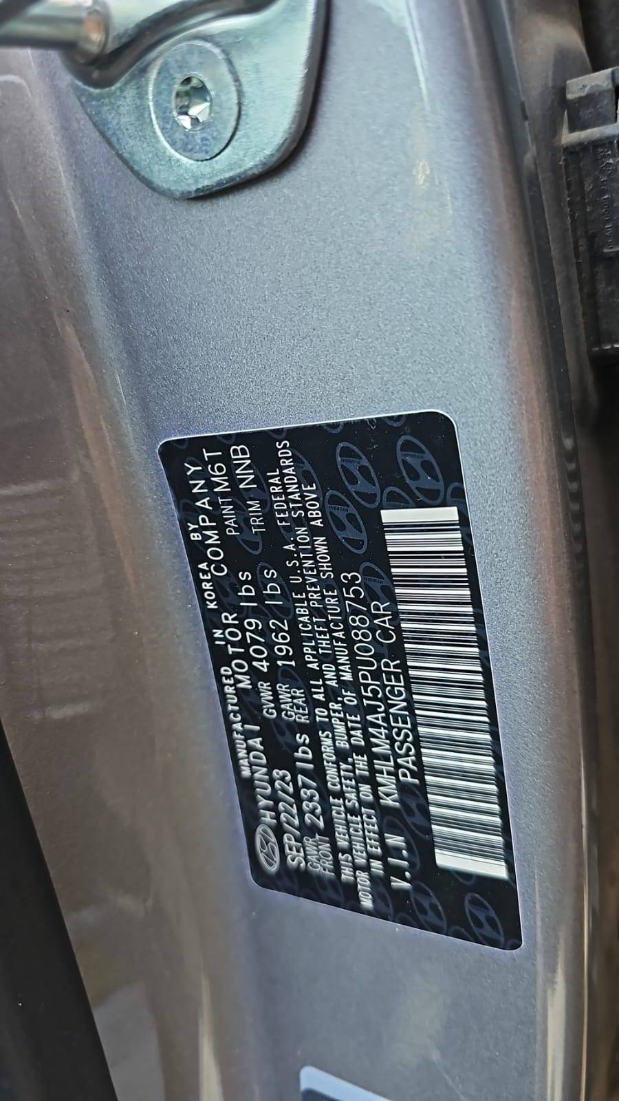 HYUNDAI ELANTRA 2023 - Marhaba Auction Used Cars - Image 3