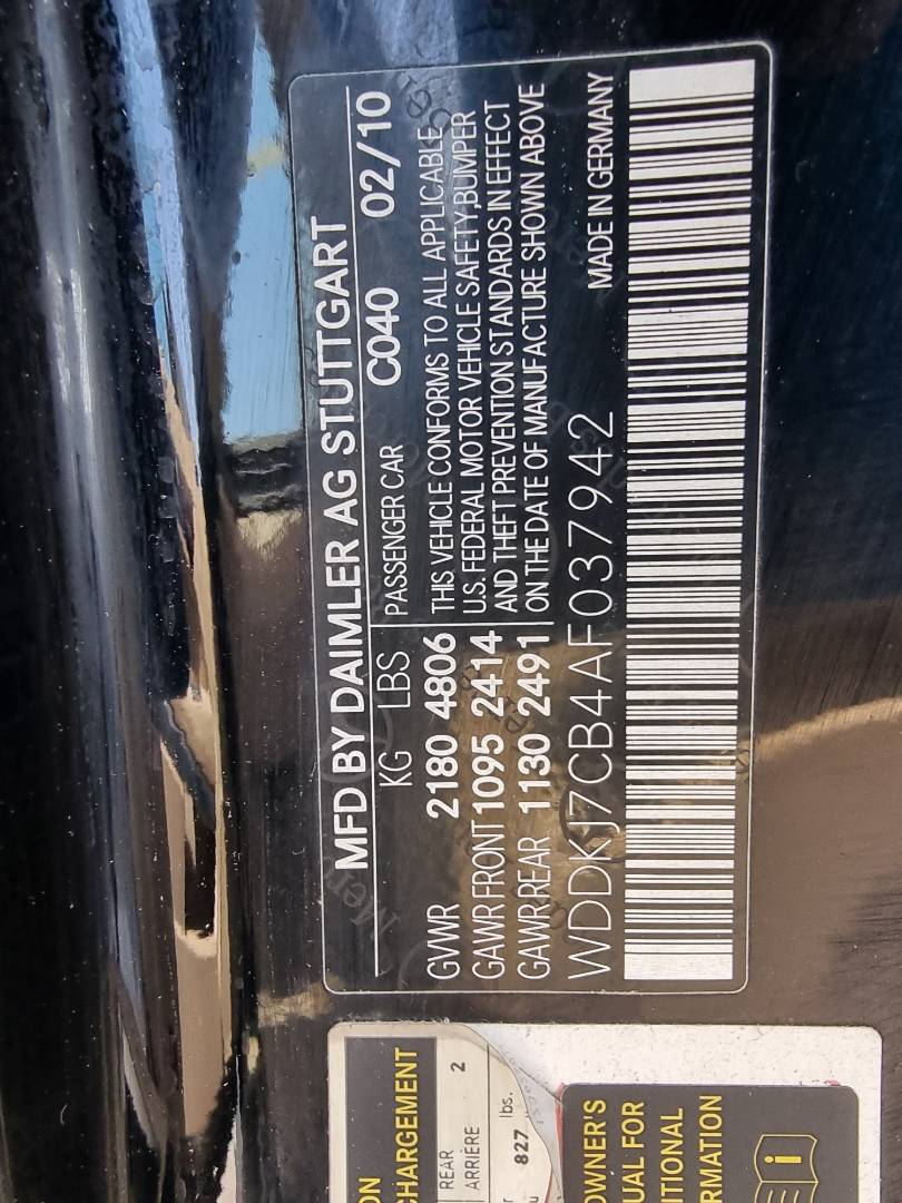 2010 MERCEDES BENZ E-550 — 145800 Miles — Lot 14587 — Ind. 12 - Marhaba Auctions Used Cars - Image 4