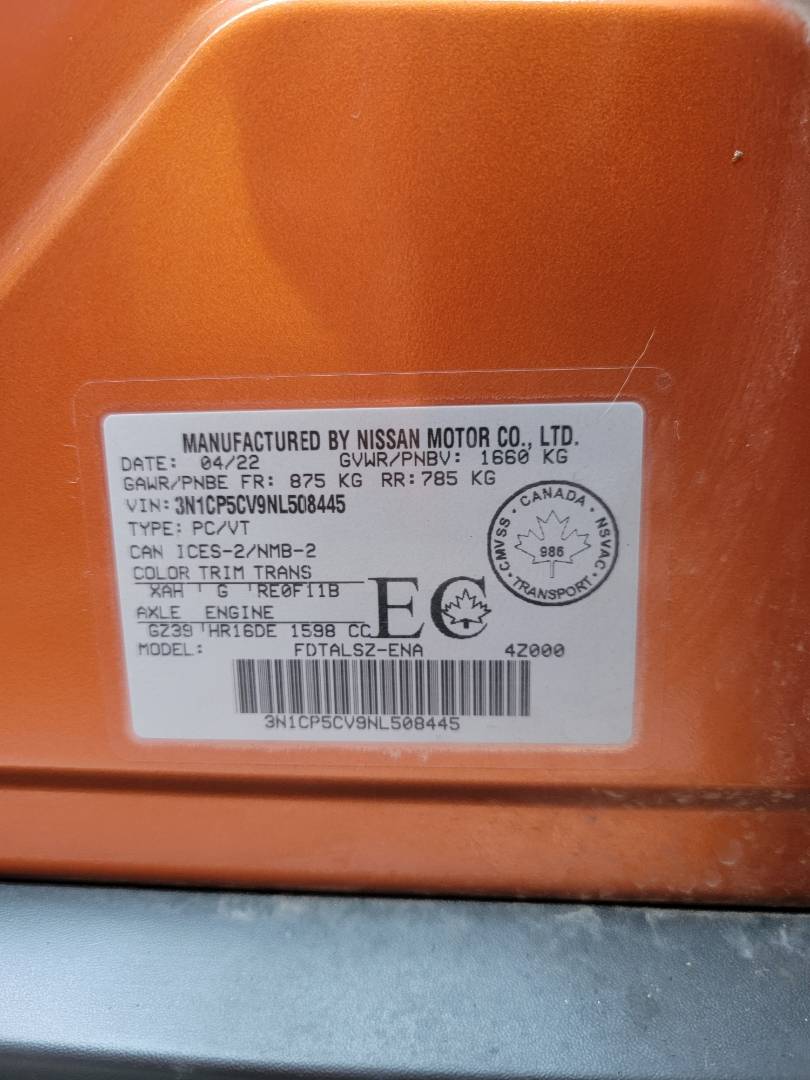 2022 NISSAN KICKS — 82856 KM — Lot L508445 — Main - Marhaba Auctions Used Cars - Image 10