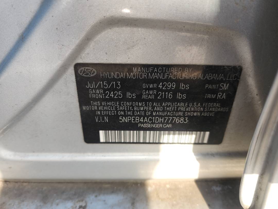2013 HYUNDAI SONATA — 148622 Miles — Lot 38214529 - Marhaba Auctions Used Cars - Image 8