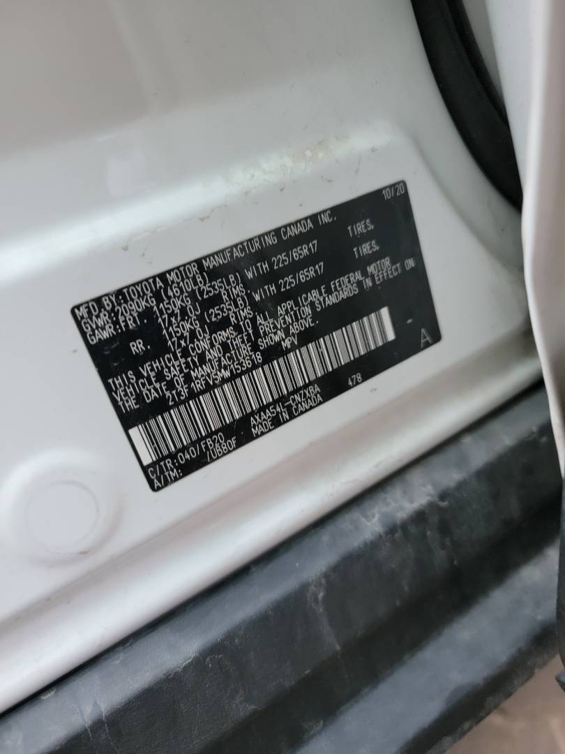 2021 TOYOTA RAV4 — 46799 Miles — Lot W153618 — Main - Marhaba Auctions Used Cars - Image 8