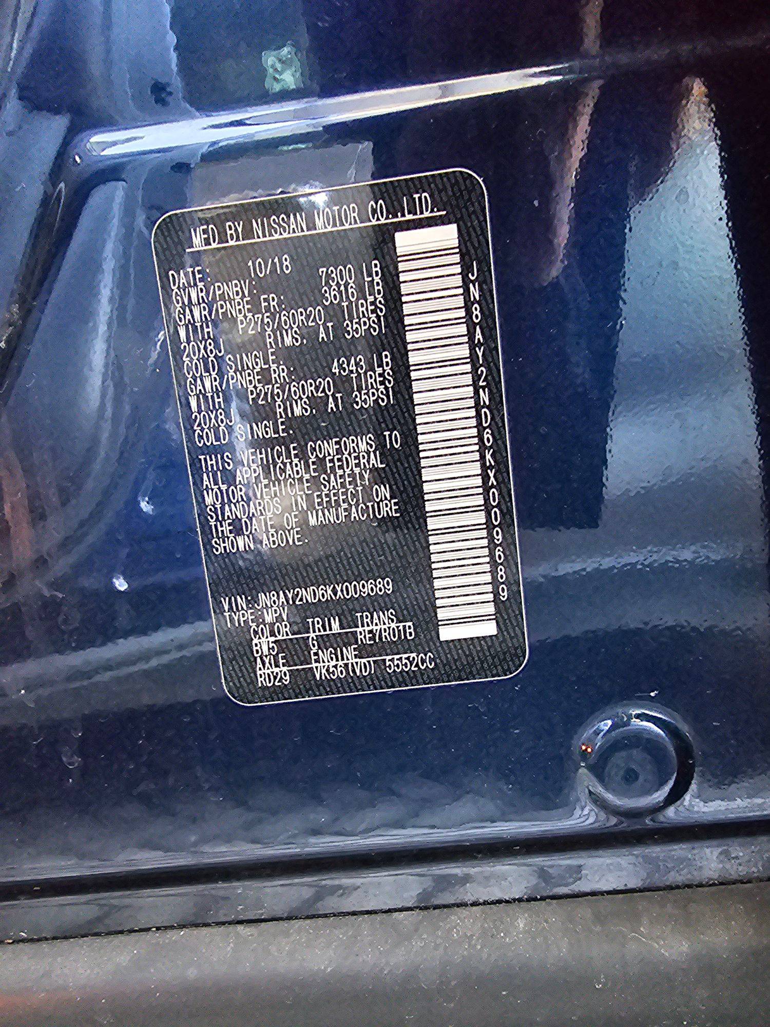 2019 NISSAN ARMADA — 107861 Miles — Lot D6KX009689 — Main - Marhaba Auctions Used Cars - Image 10