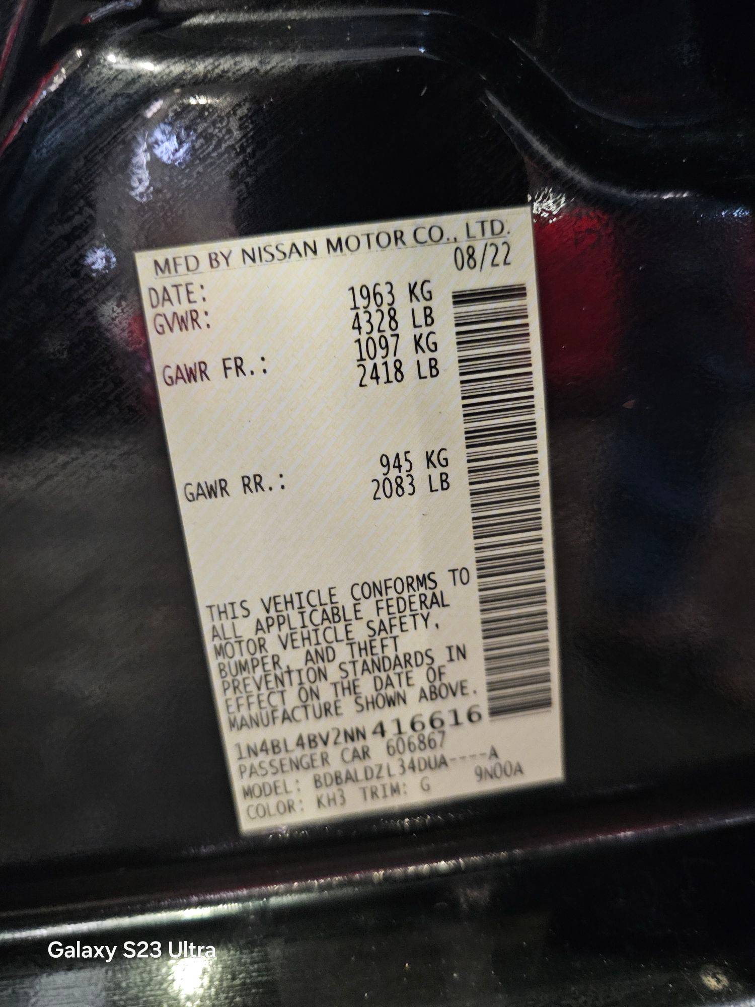 NISSAN ALTIMA 2022 - Marhaba Auction Used Cars - Image 8