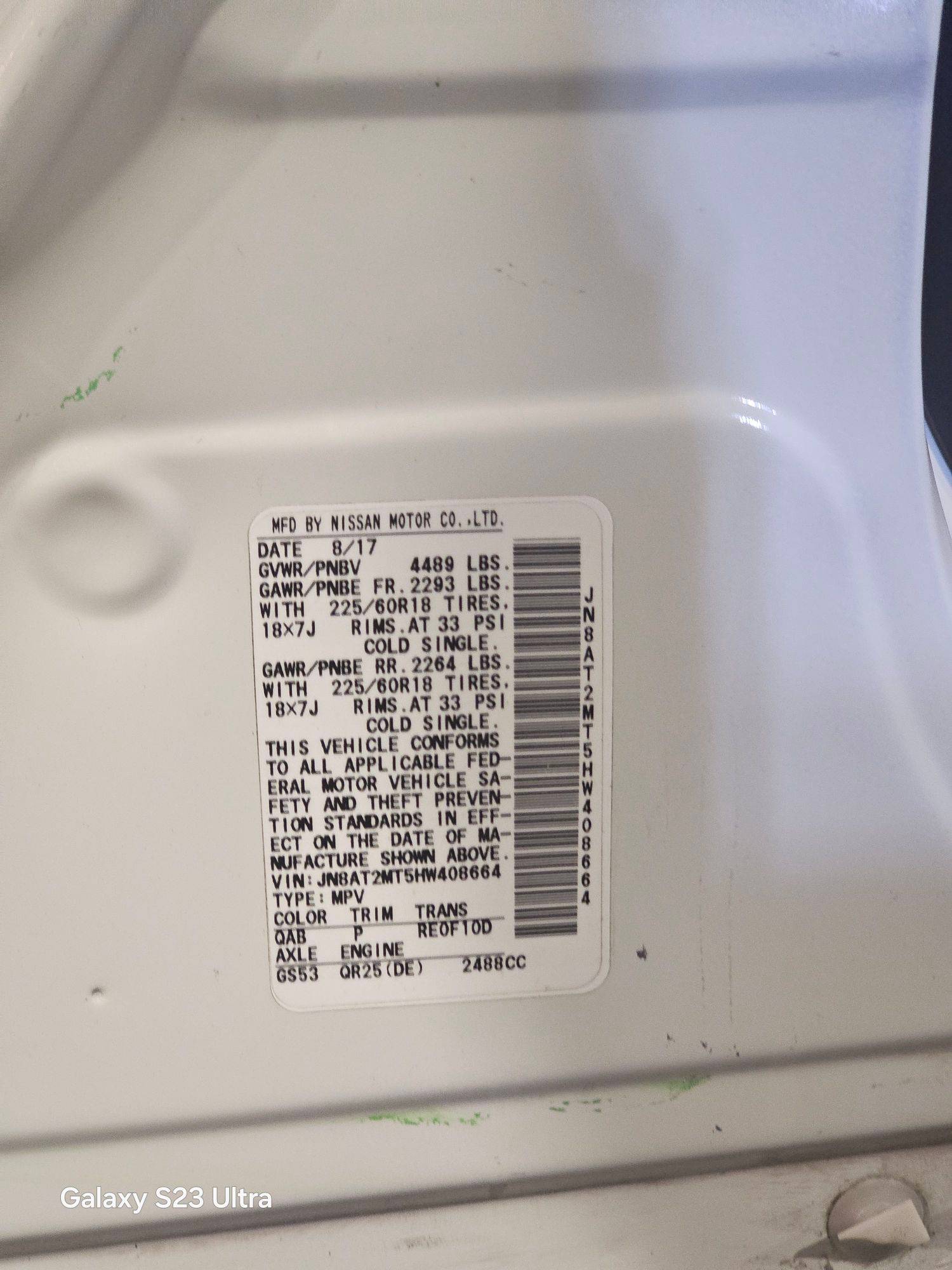 NISSAN ROGUE 2017 - Marhaba Auction Used Cars - Image 7