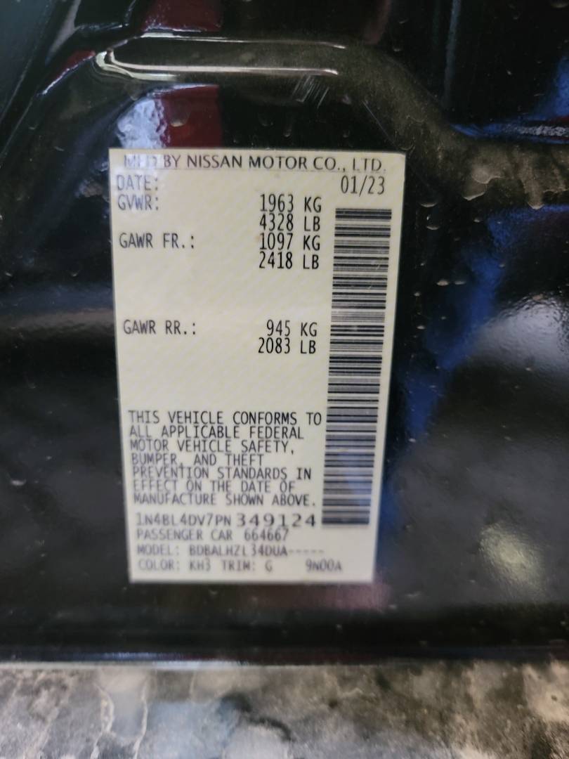 2023 NISSAN ALTIMA — 44684 Miles — Lot N349124 — Main - Marhaba Auctions Used Cars - Image 10
