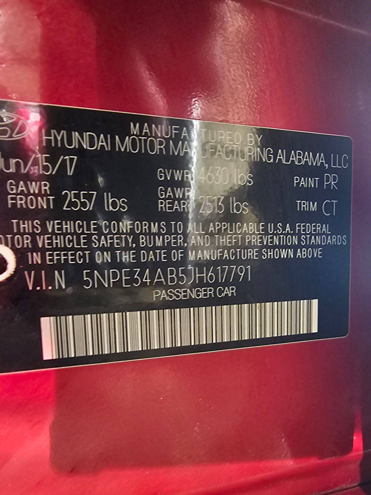 HYUNDAI SONATA SPORT 2018 - Marhaba Auction Used Cars - Image 11