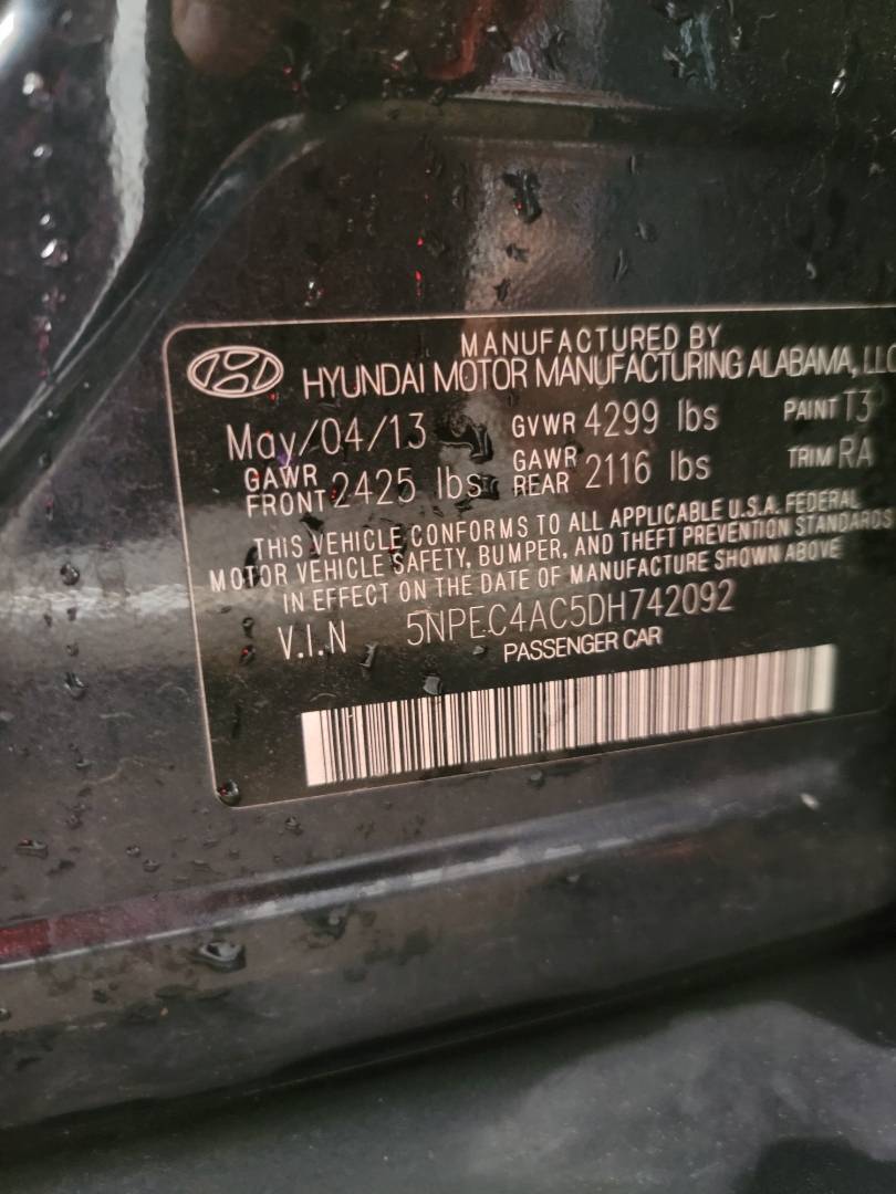 2013 HYUNDAI SONATA — 154194 Miles — Lot 82834283 - Marhaba Auctions Used Cars - Image 10