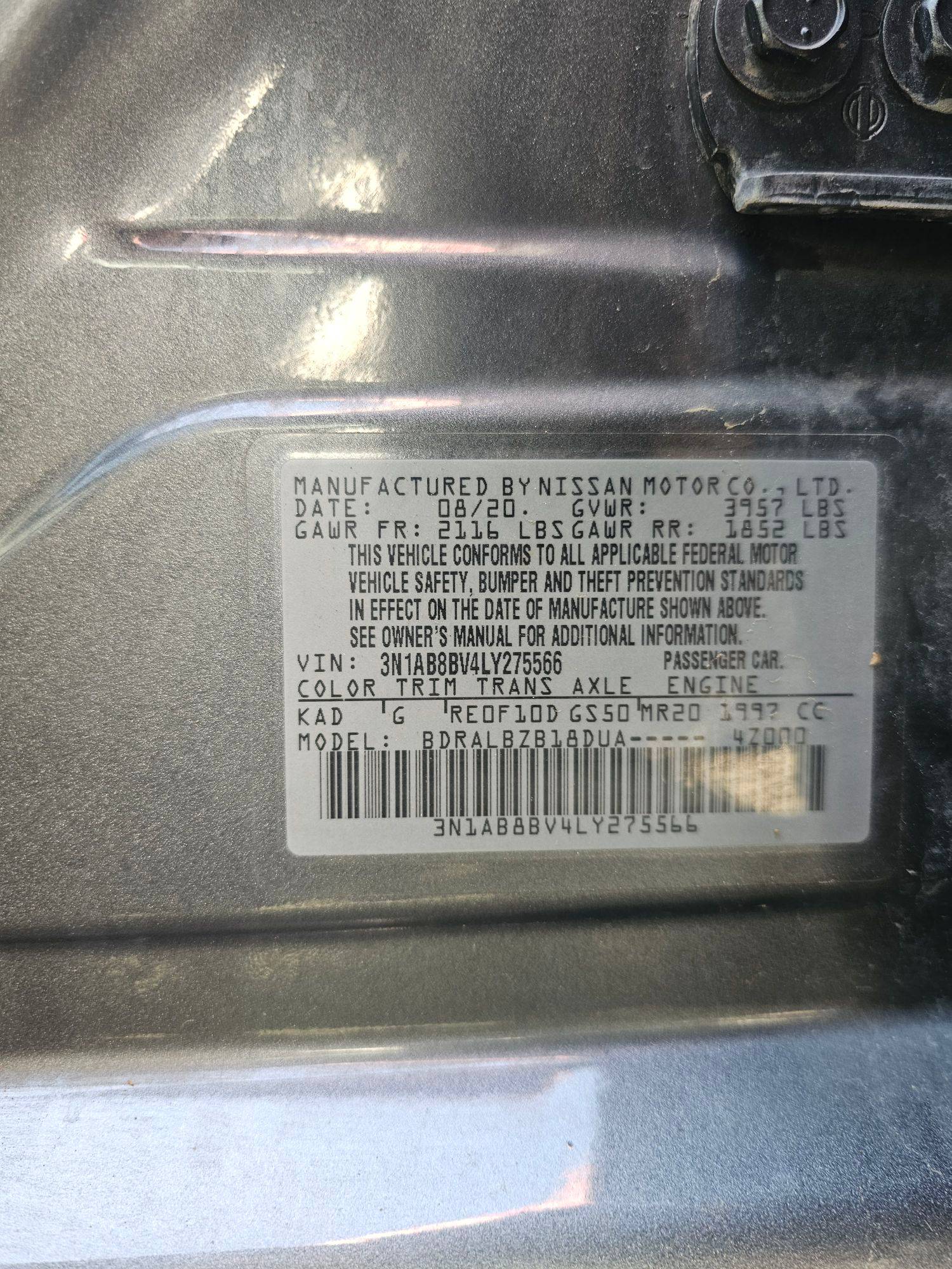2020 NISSAN SENTRA — 29867 Miles — Lot V4LY275566 — Souq - Marhaba Auctions Used Cars - Image 15