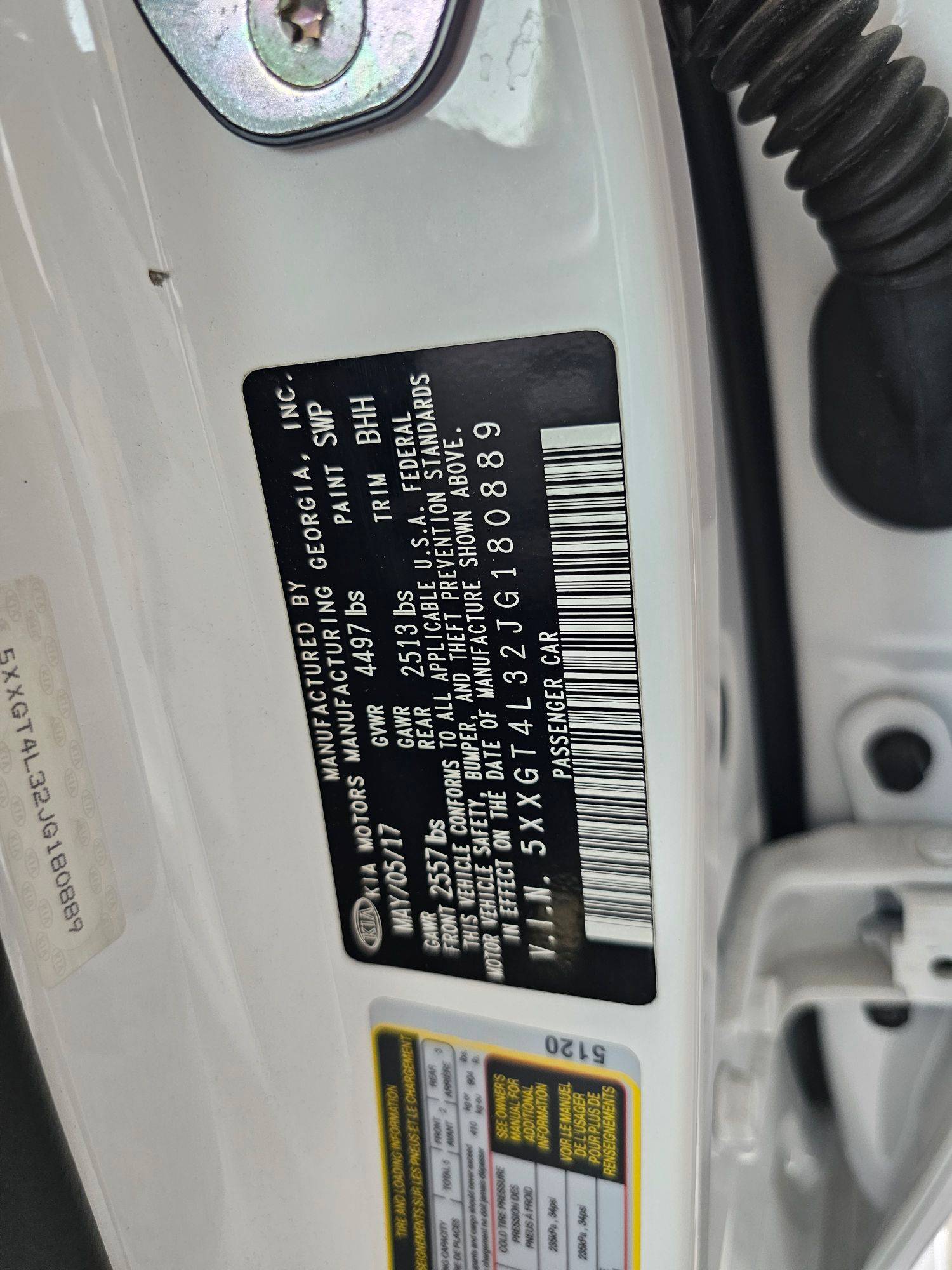 2018 KIA OPTIMA — 64896 Miles — Lot JG180889 — Souq - Marhaba Auctions Used Cars - Image 9