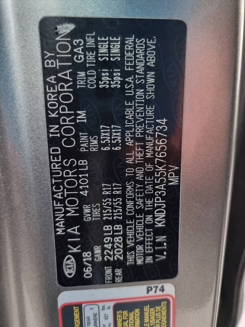 2019 KIA SOUL — 114393 Miles — Lot 215487 — Main - Marhaba Auctions Used Cars - Image 9