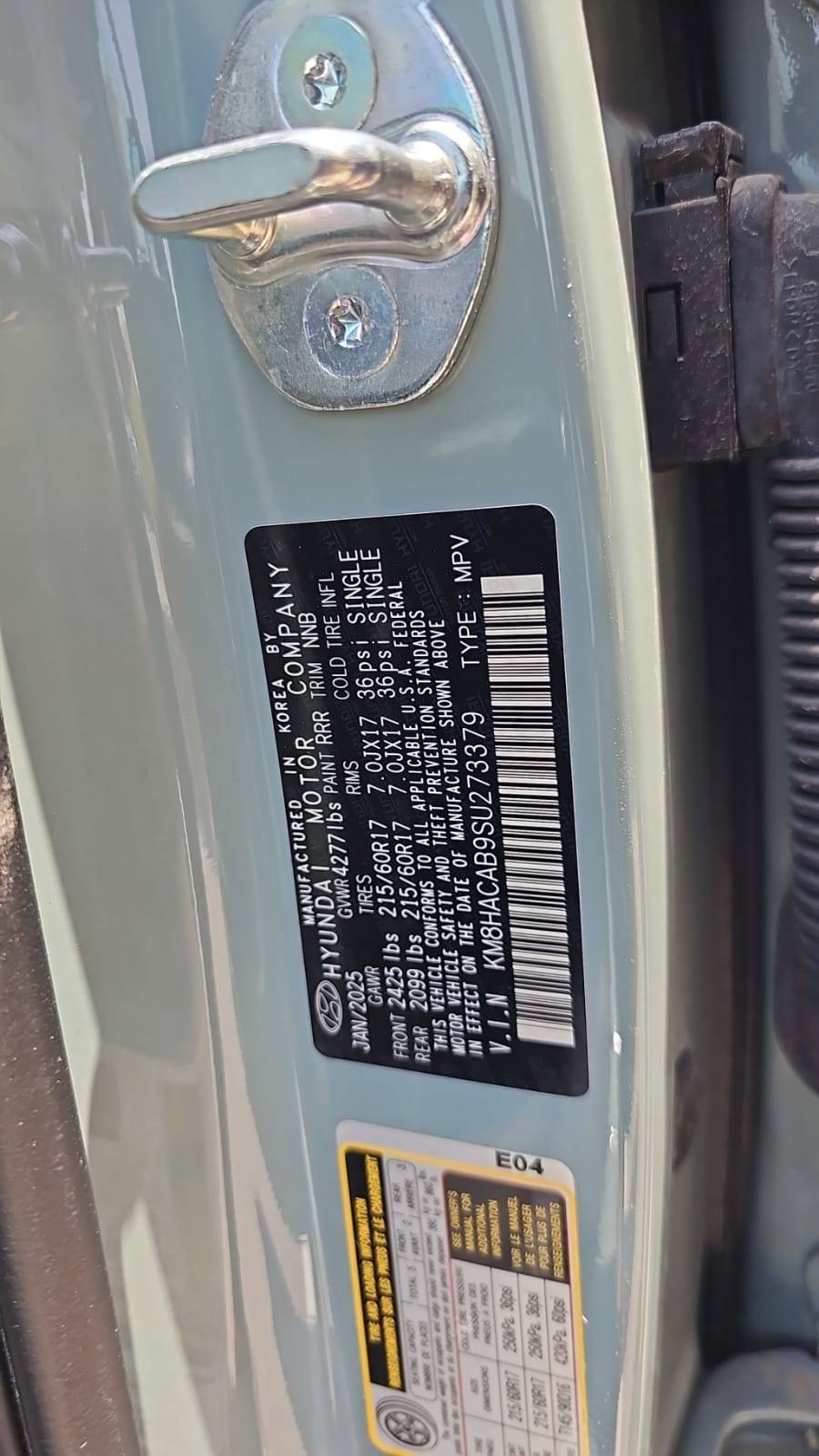 2025 HYUNDAI KONA — 6052 Miles — Lot U273379 — Souq - Marhaba Auctions Used Cars - Image 11