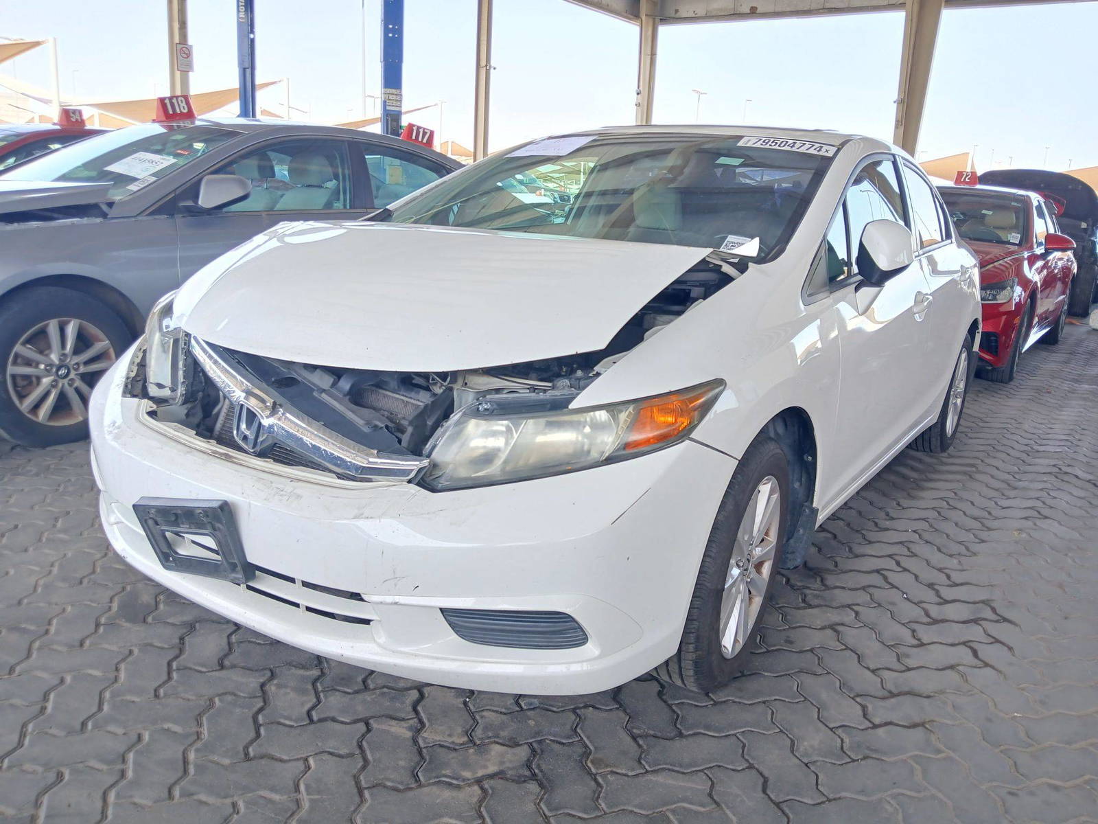 2012 HONDA CIVIC — 182863 Miles — Lot 79504774 — Ind. 12 - Marhaba Auctions Used Cars - Image 4