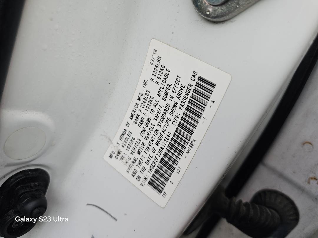 HONDA ACCORD 2016 - Marhaba Auction Used Cars - Image 9