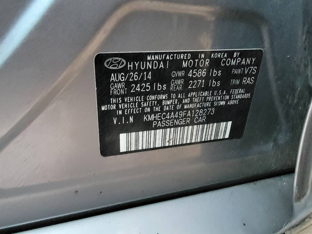 2015 HYUNDAI SONATA — 215536 Miles — Lot A128273 — Main - Marhaba Auctions Used Cars - Image 9