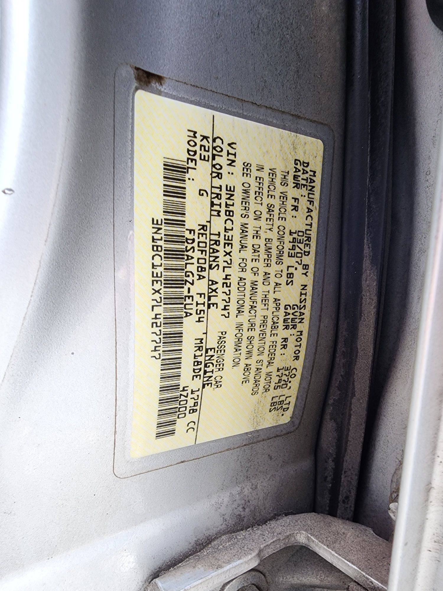 2007 NISSAN VERSA — 210113 Miles — Lot 27747 — Souq - Marhaba Auctions Used Cars - Image 11