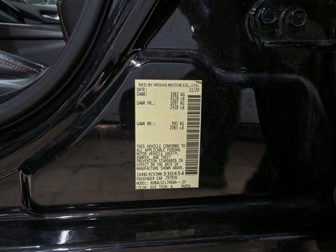 2021 NISSAN ALTIMA — sold — 69992 Miles — Lot 45184335 - Marhaba Auctions Used Cars - Image 8