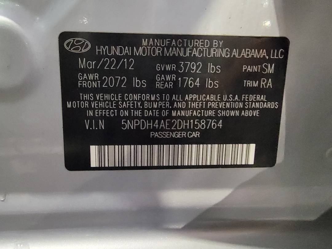 2013 HYUNDAI ELANTRA — 162496 Miles — Lot 38640725 — Main - Marhaba Auctions Used Cars - Image 10