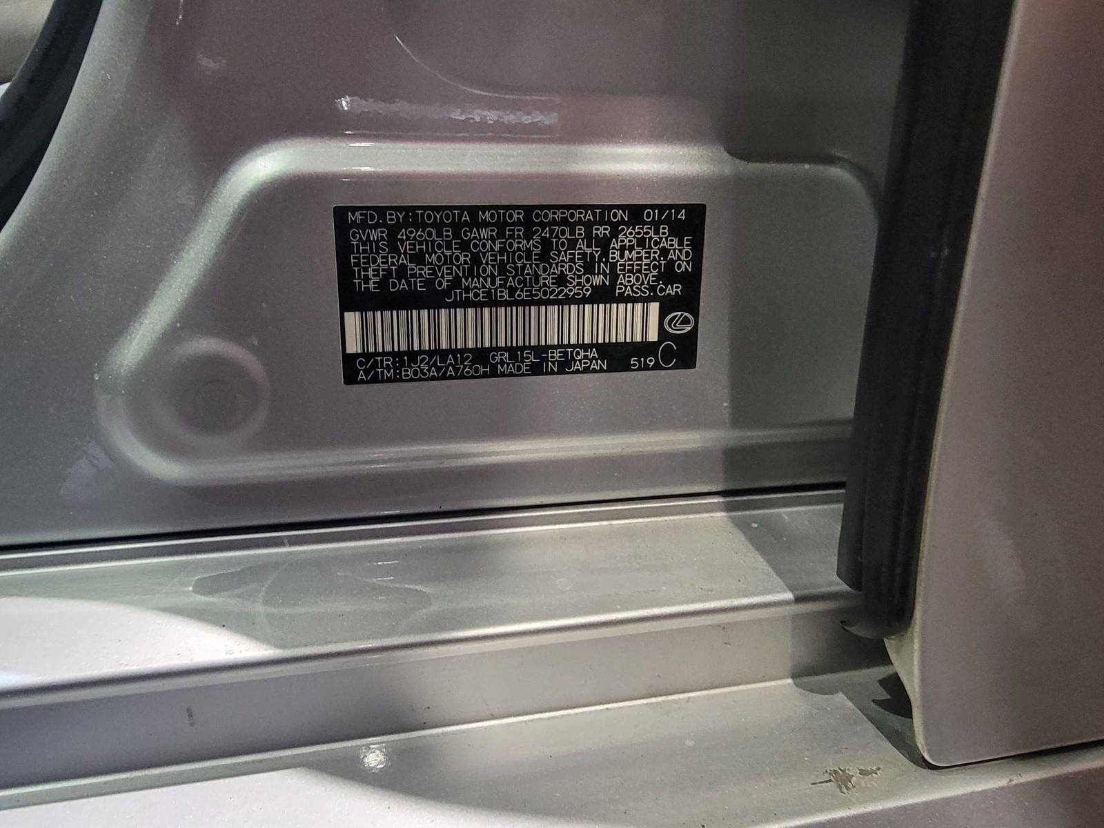 LEXUS GS 350 2014 - Marhaba Auction Used Cars - Image 9