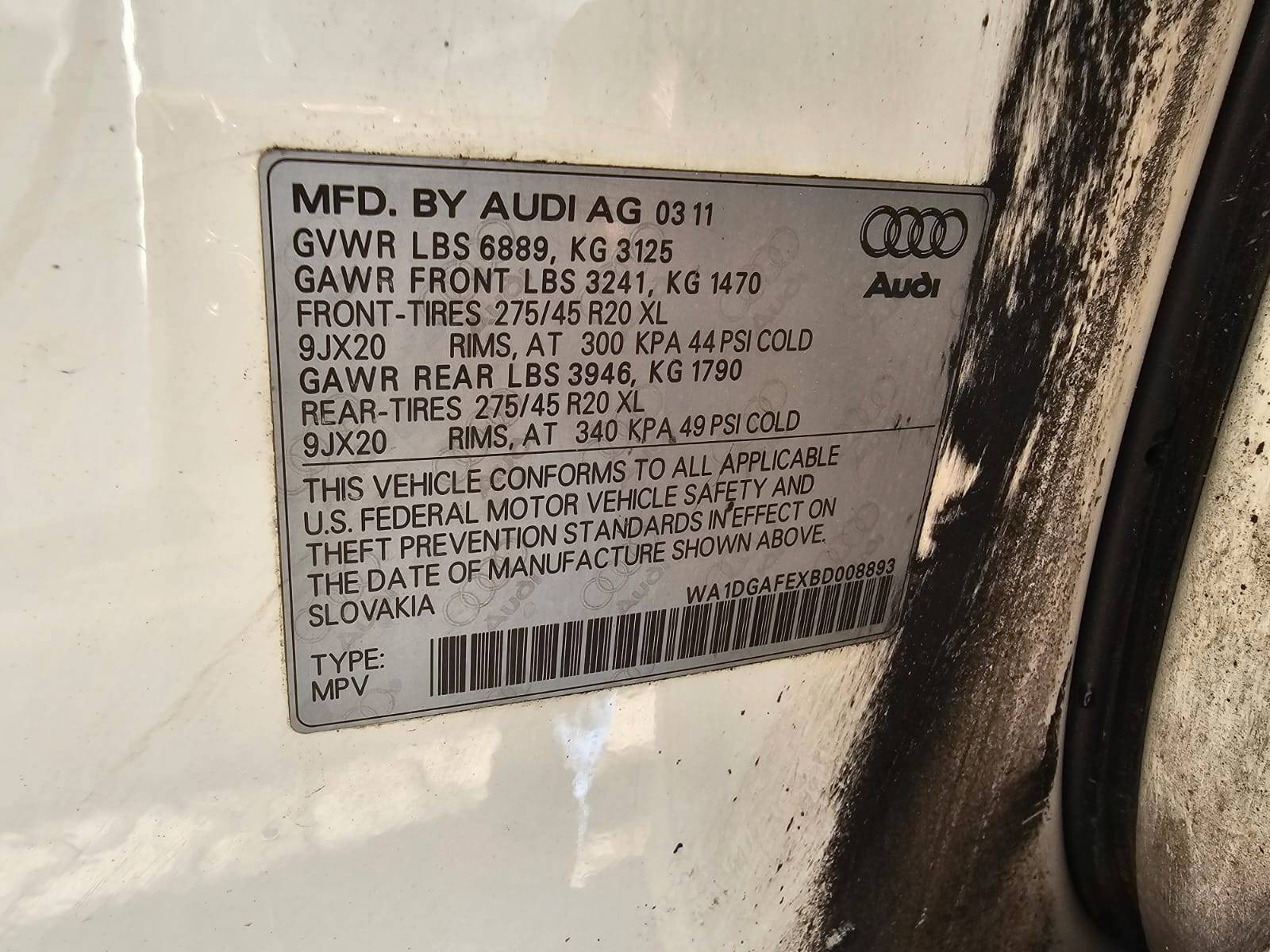 AUDI Q7 2011 - Marhaba Auction Used Cars - Image 10