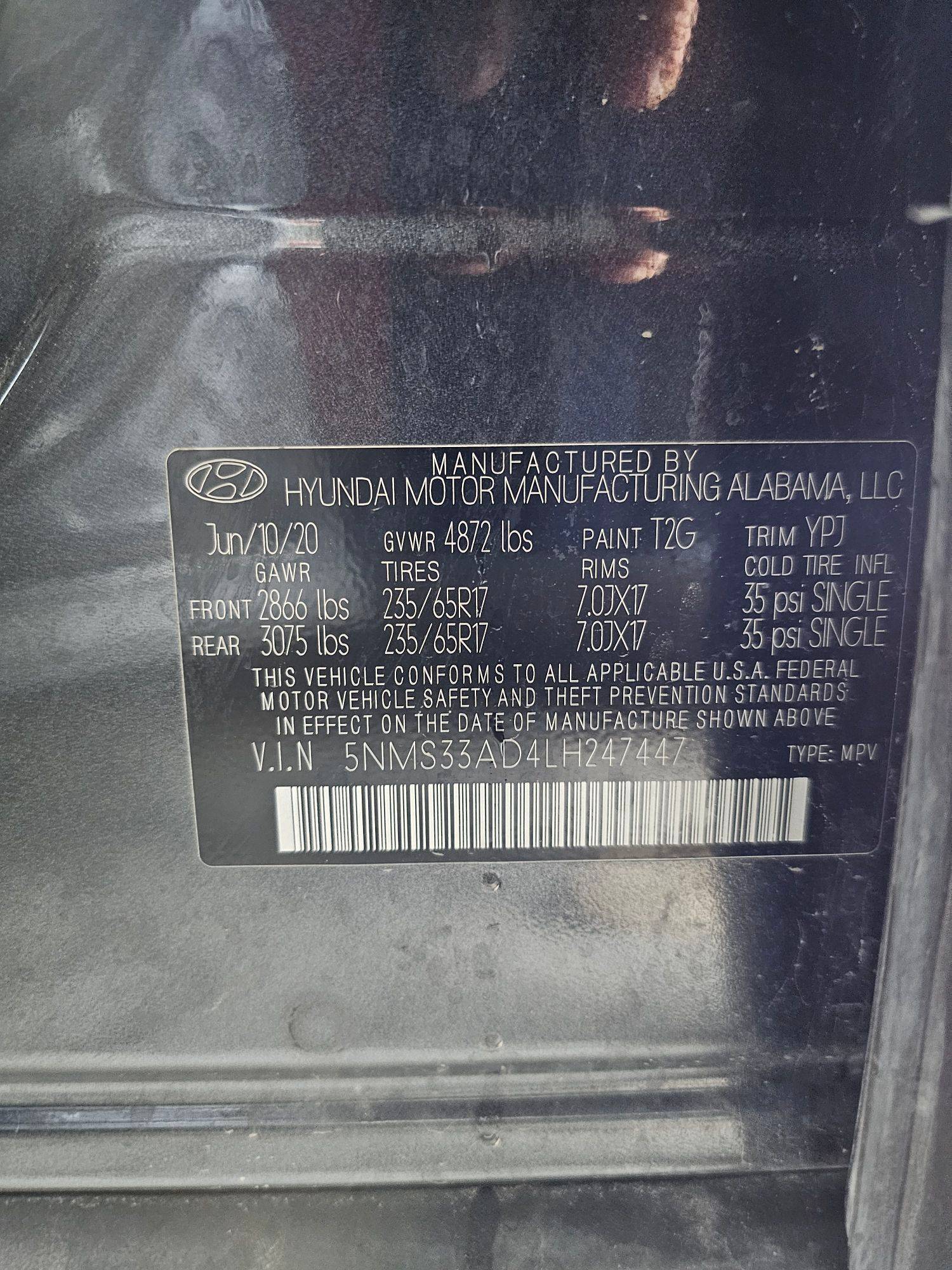 HYUNDAI SANTA FE 2020 - Marhaba Auction Used Cars - Image 9