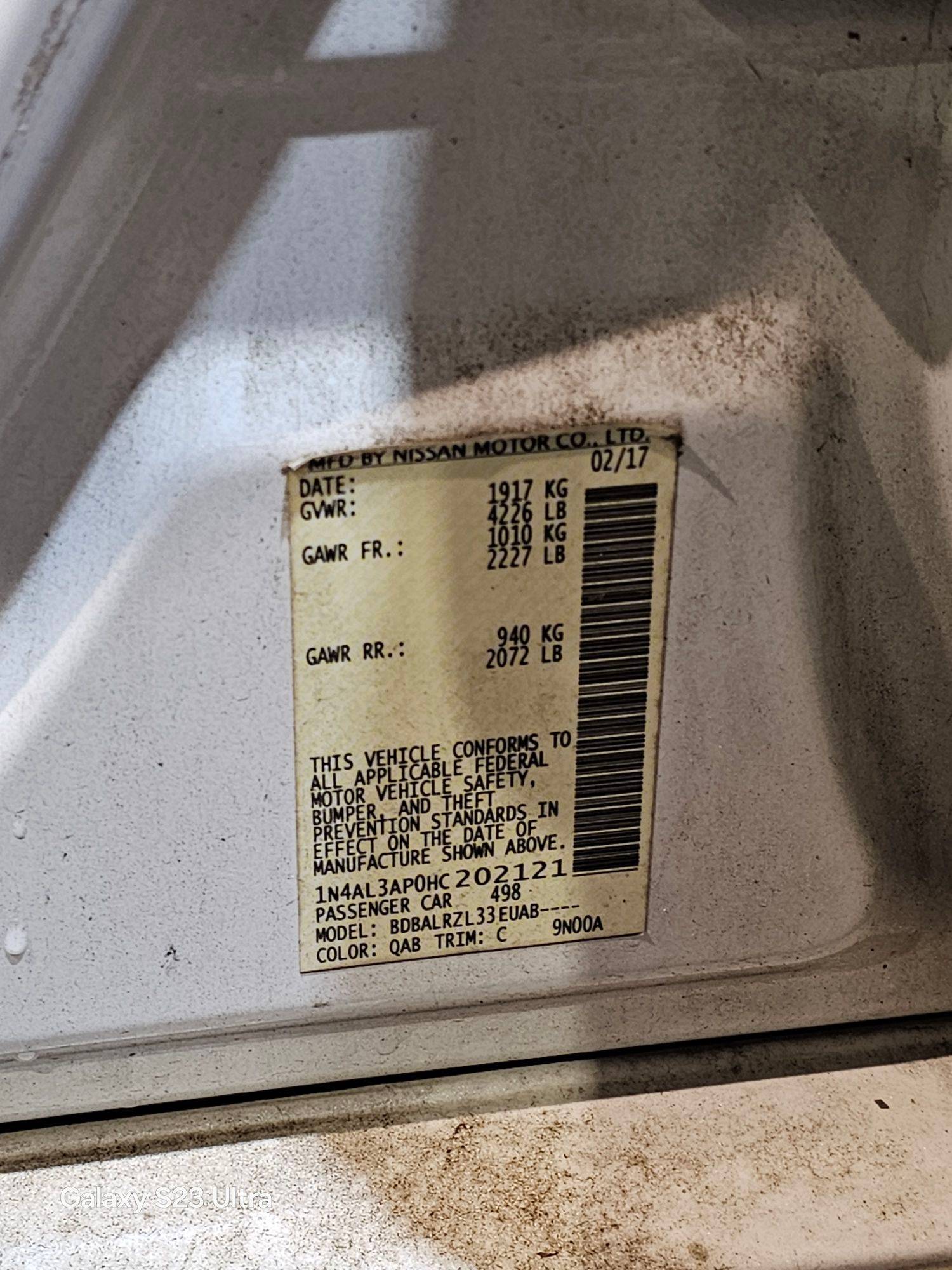 NISSAN ALTIMA 2017 - Marhaba Auction Used Cars - Image 9