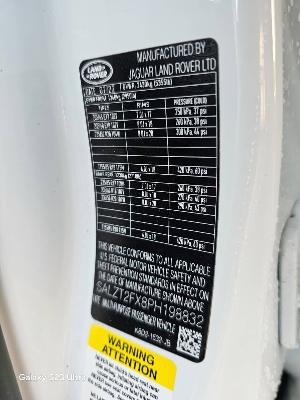 LAND ROVER RANGE ROVER EVOQUE R-DYNAMIC S 2023 - Marhaba Auction Used Cars - Image 10