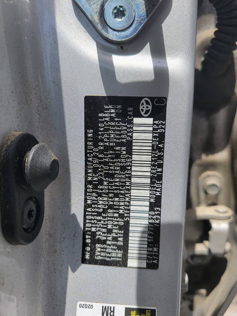 2021 TOYOTA COROLLA — 63166 Miles — Lot MP164967 - Marhaba Auctions Used Cars - Image 7