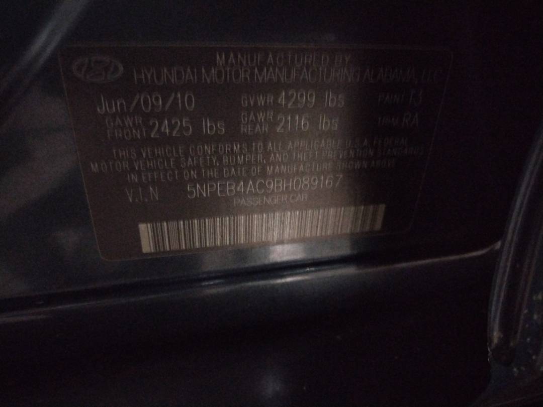 2011 HYUNDAI SONATA — 170188 Miles — Lot 66083603 - Marhaba Auctions Used Cars - Image 9