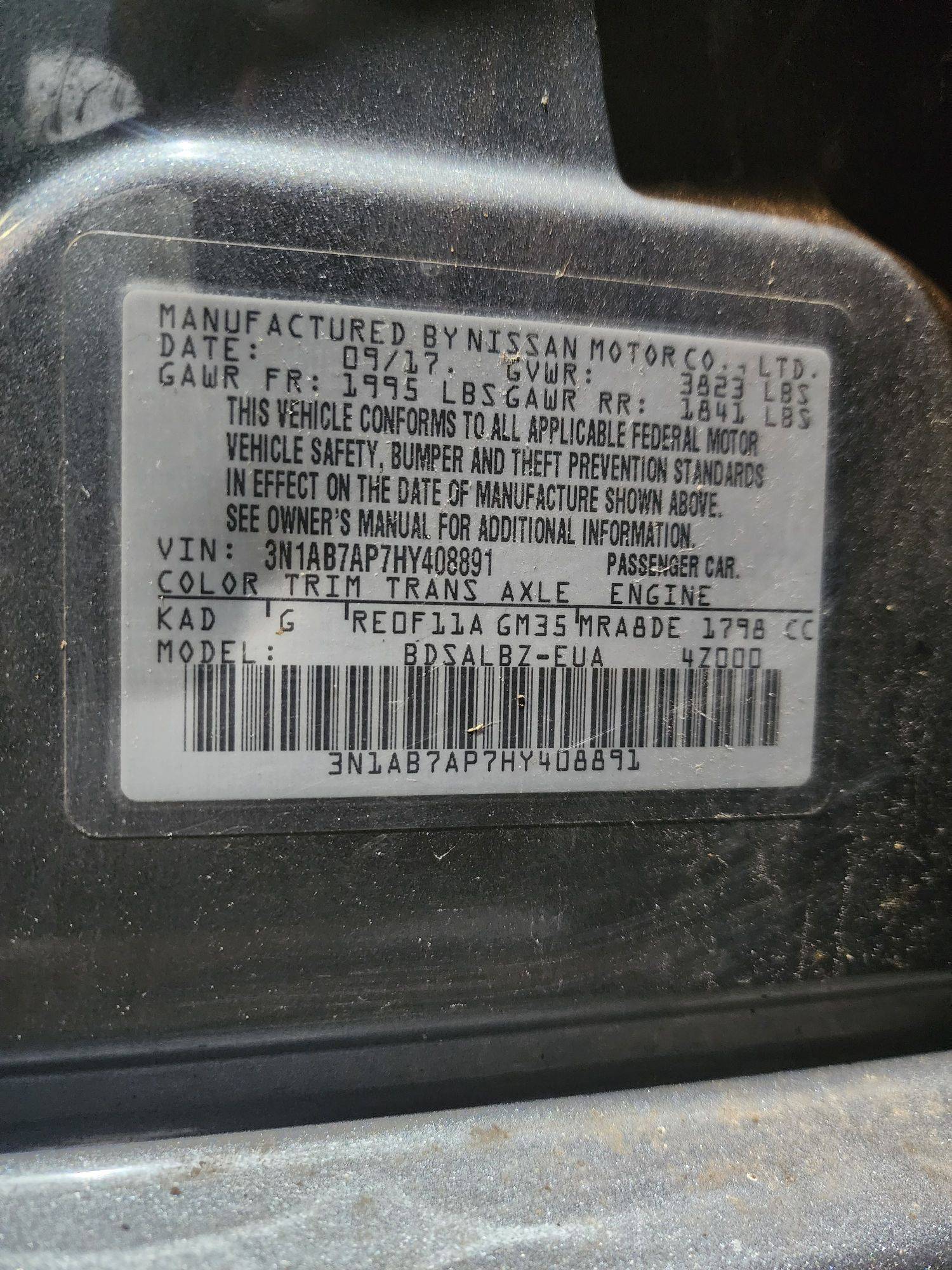 NISSAN SENTRA 2017 - Marhaba Auction Used Cars - Image 10