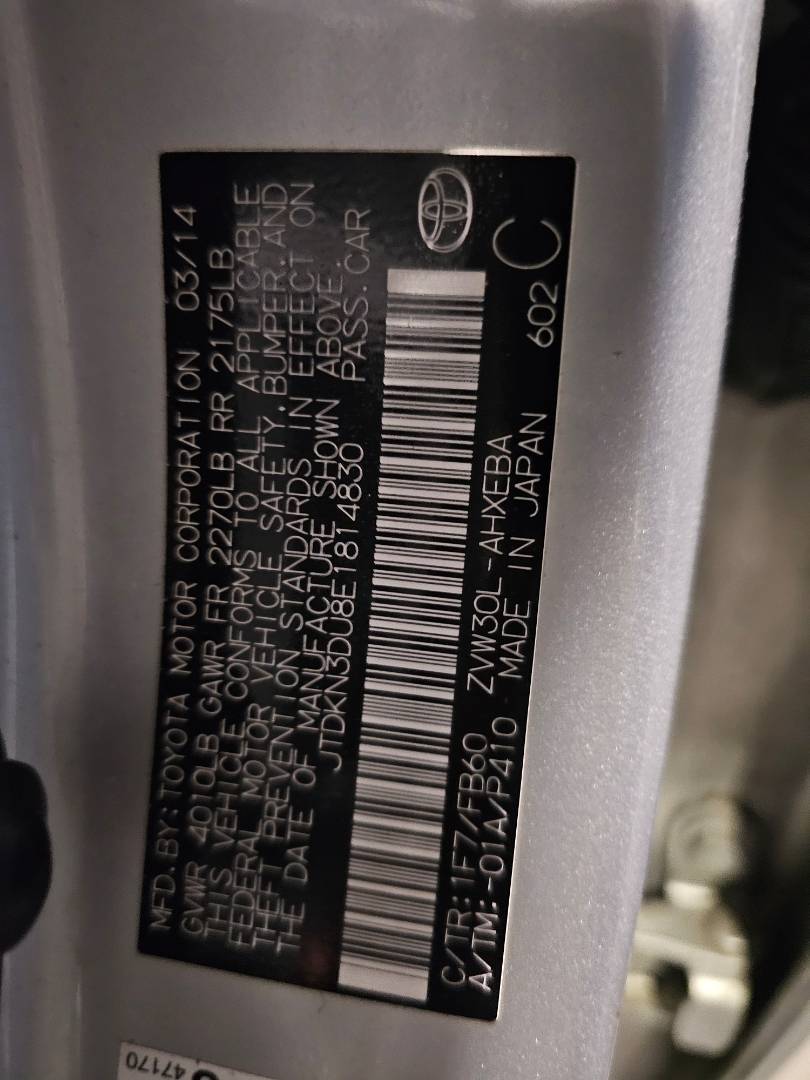 TOYOTA PRIUS 2014 - Marhaba Auction Used Cars - Image 9