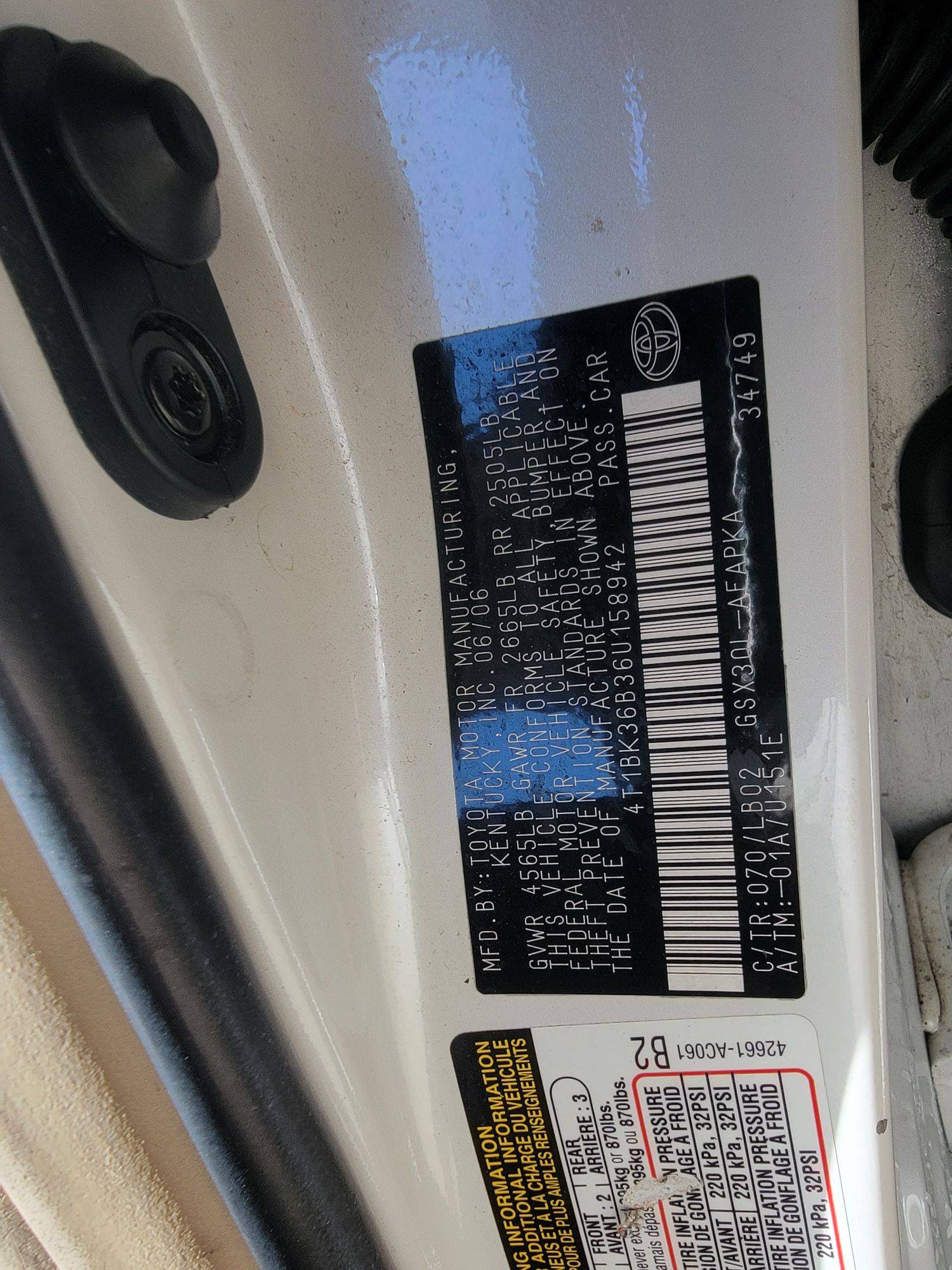 TOYOTA AVALON 2006 - Marhaba Auction Used Cars - Image 9