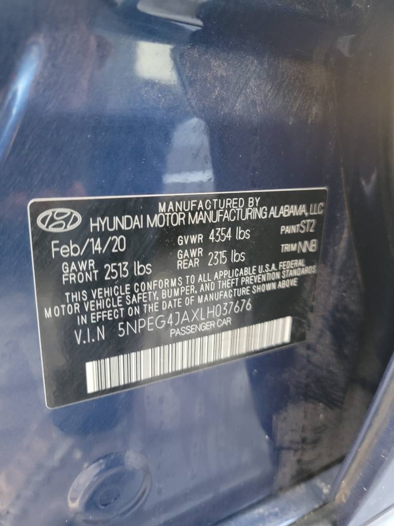 2020 HYUNDAI SONATA — 19872 Miles — Lot LH037676 — Main - Marhaba Auctions Used Cars - Image 9