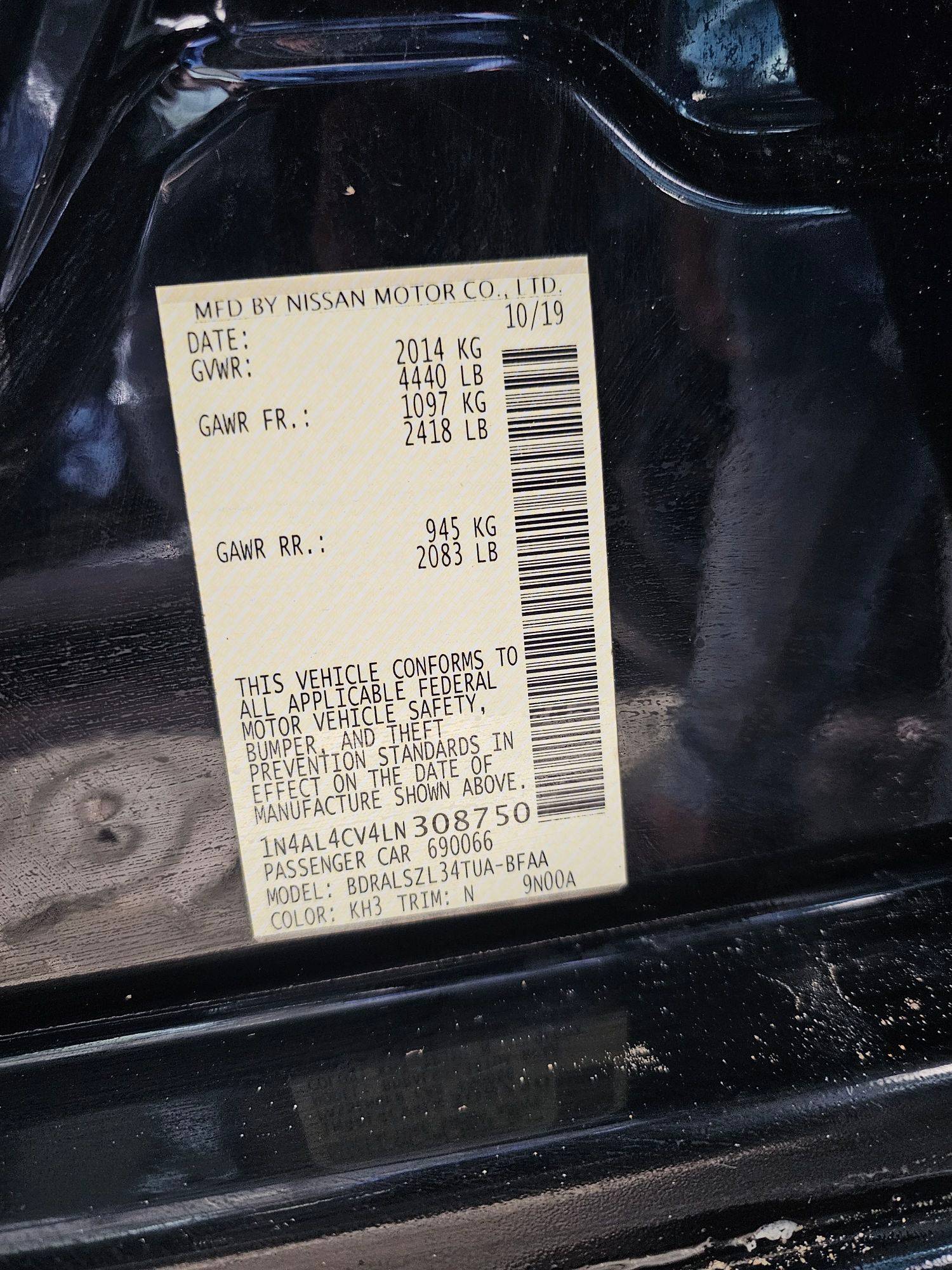 NISSAN ALTIMA 2020 - Marhaba Auction Used Cars - Image 9