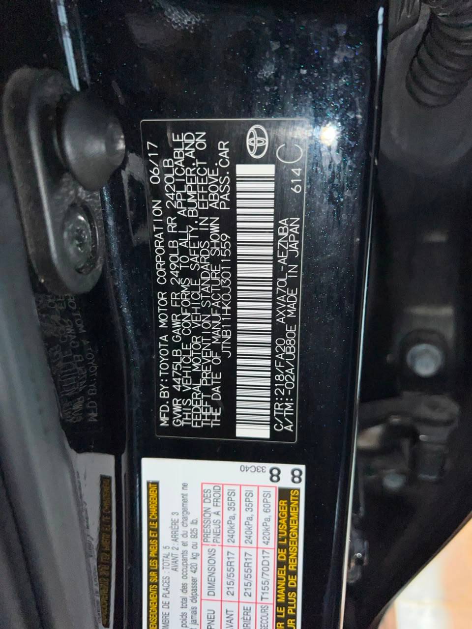 TOYOTA CAMRY 2018 - Marhaba Auction Used Cars - Image 6