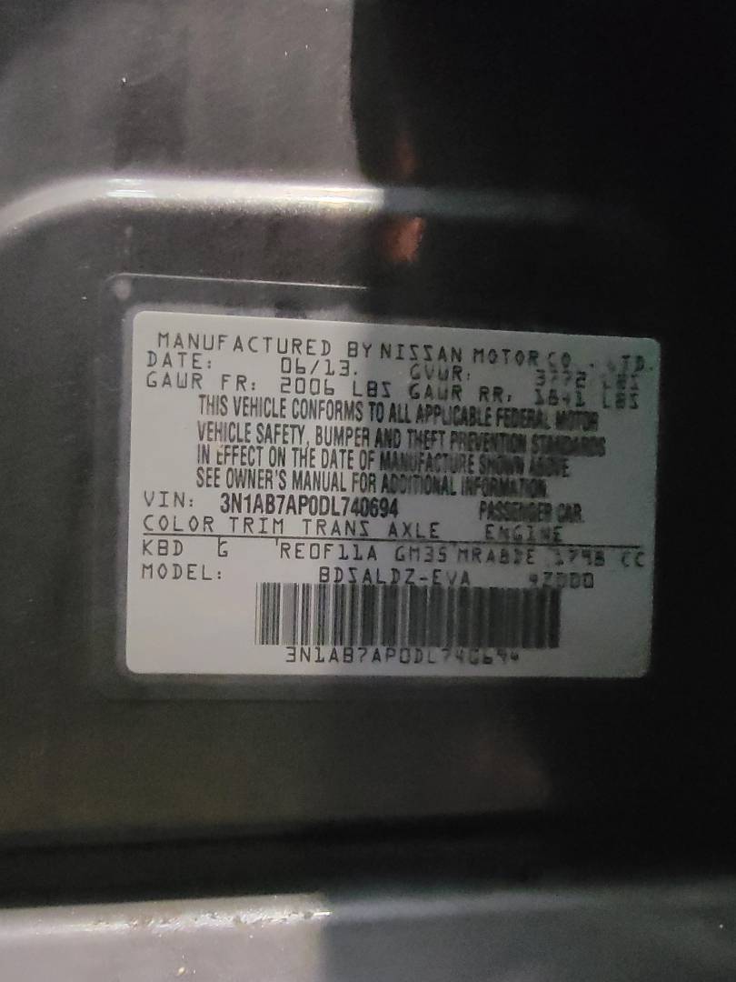 2013 NISSAN SENTRA — 100517 Miles — Lot 740694 — Main - Marhaba Auctions Used Cars - Image 10