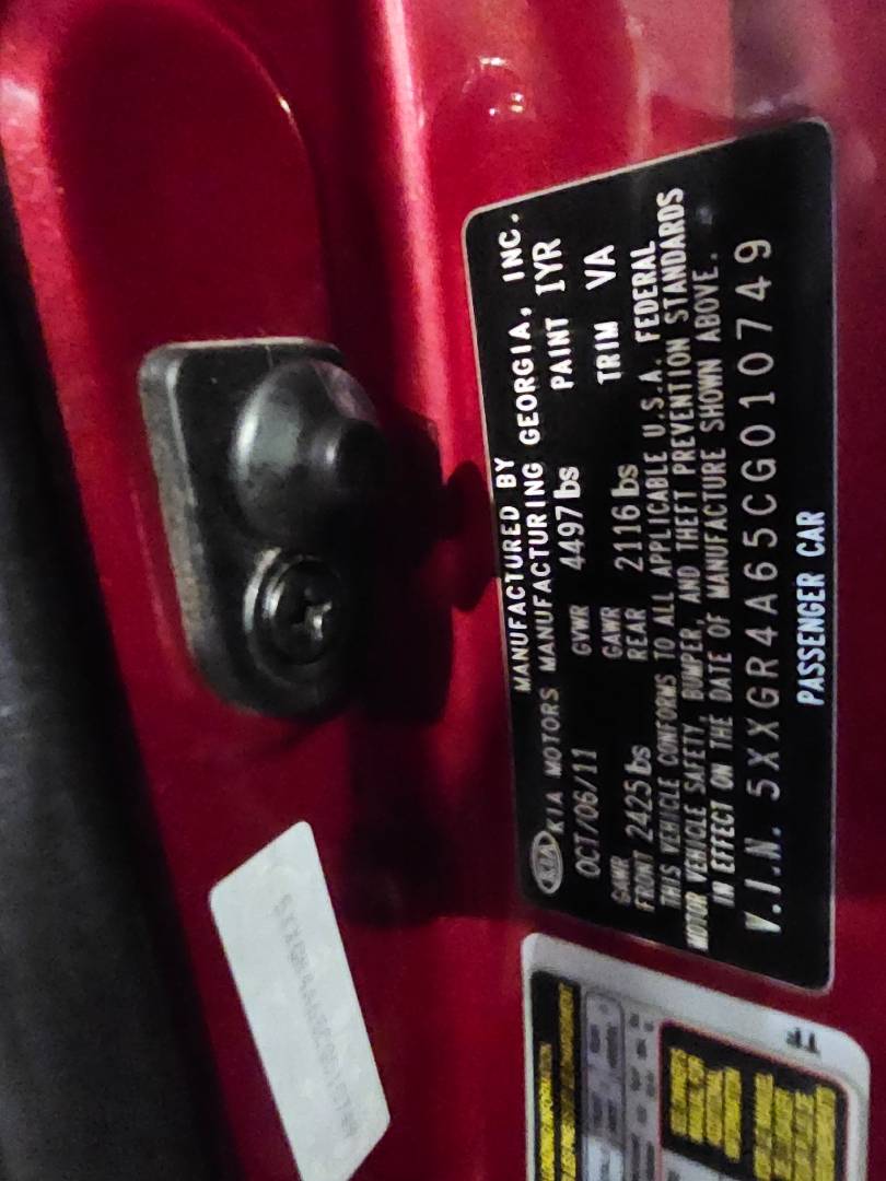 2012 KIA OPTIMA — 187454 Miles — Lot G010749 — Main - Marhaba Auctions Used Cars - Image 9