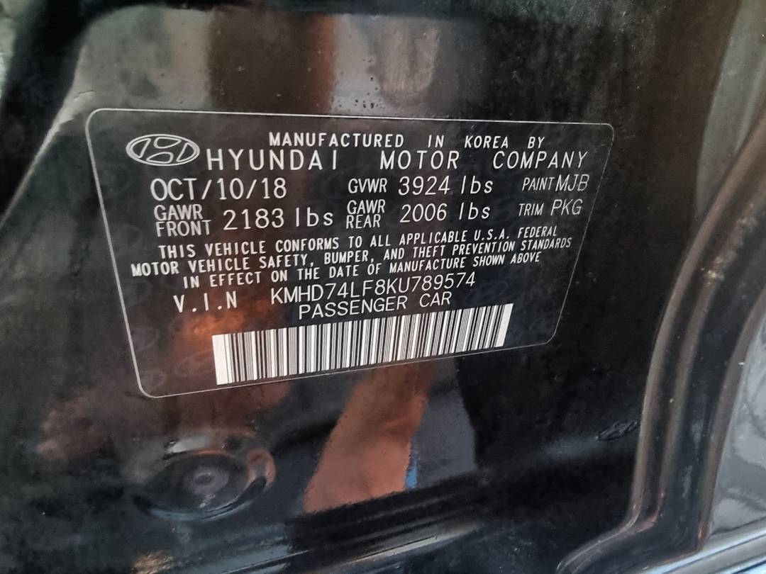 HYUNDAI ELANTRA 2019 - Marhaba Auction Used Cars - Image 6