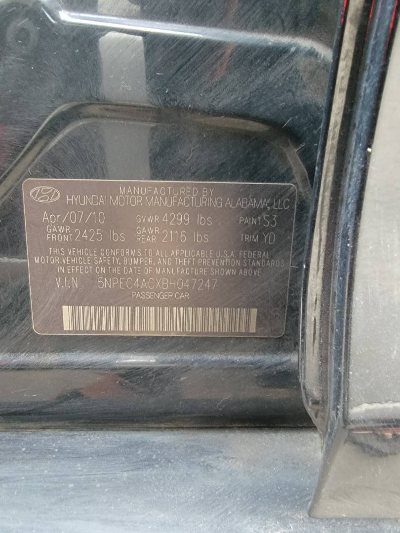 2011 HYUNDAI SONATA — 227805 Miles — Lot 39591852 — Main - Marhaba Auctions Used Cars - Image 11