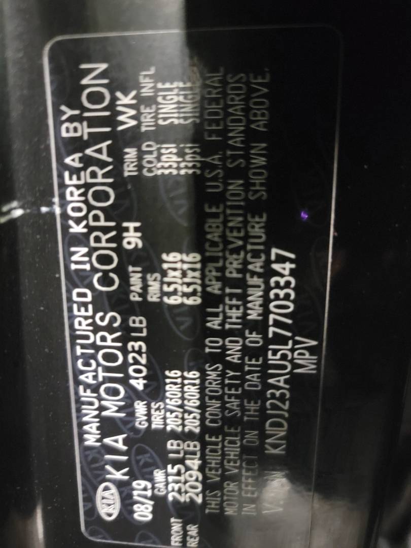 2020 KIA SOUL — 63900 Miles — Lot 7703347 - Marhaba Auctions Used Cars - Image 3