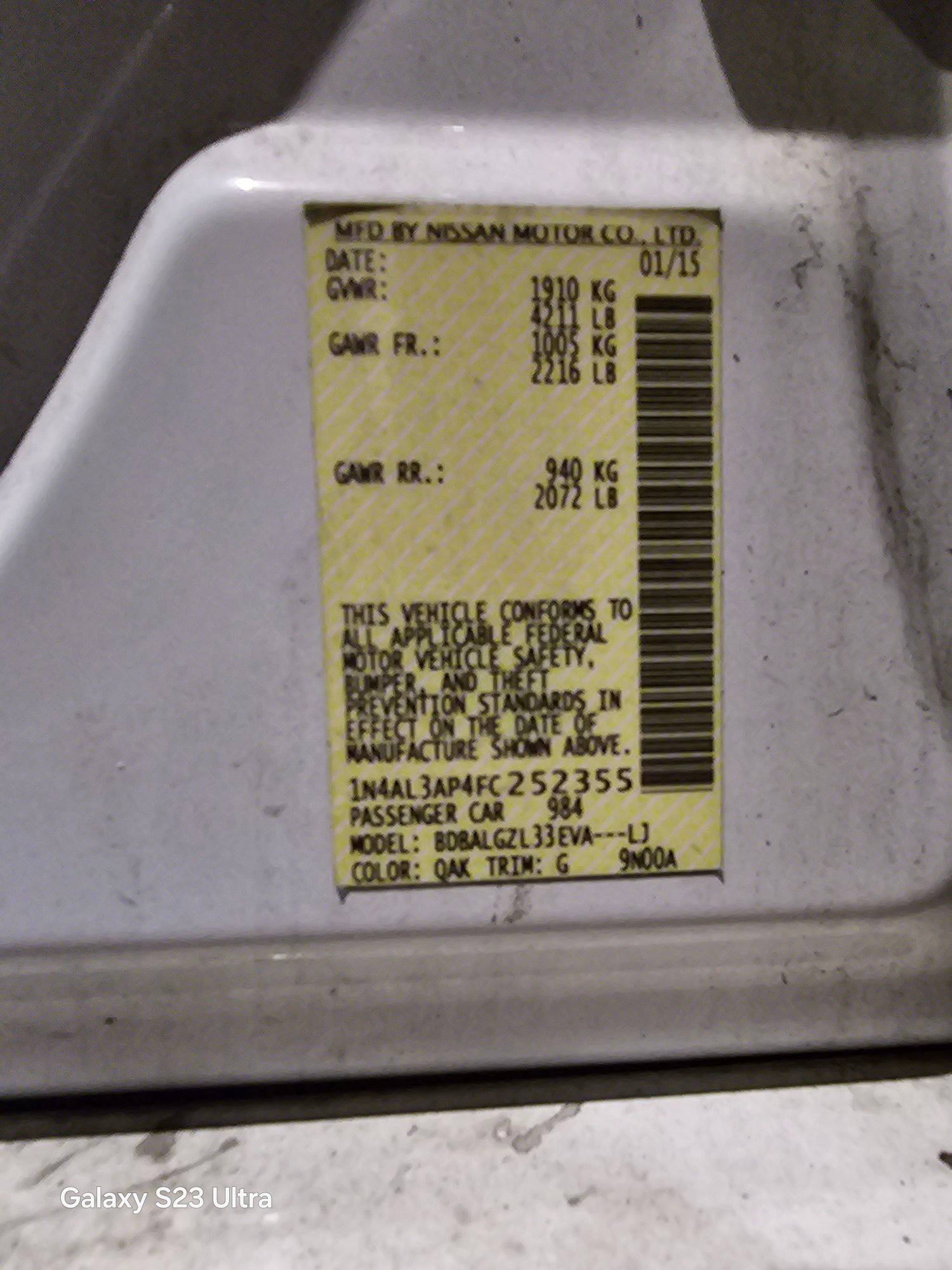 NISSAN ALTIMA 2015 - Marhaba Auction Used Cars - Image 9