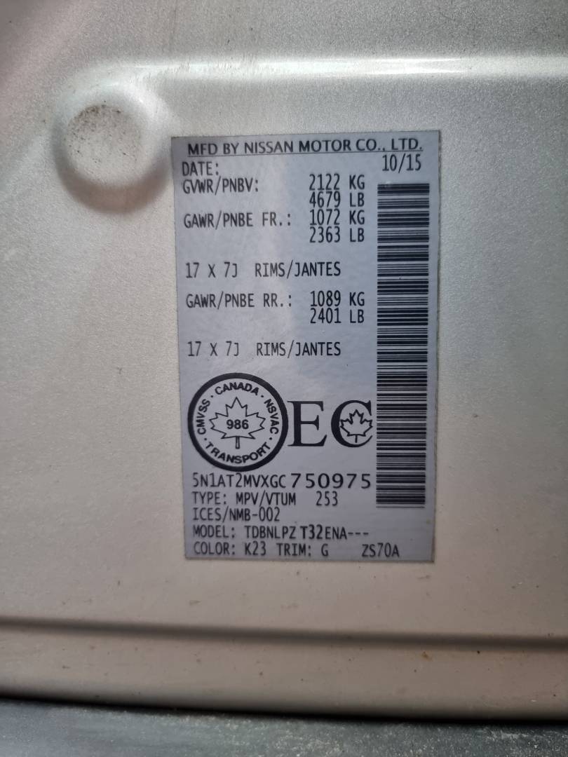 NISSAN ROGUE 2016 - Marhaba Auction Used Cars - Image 8