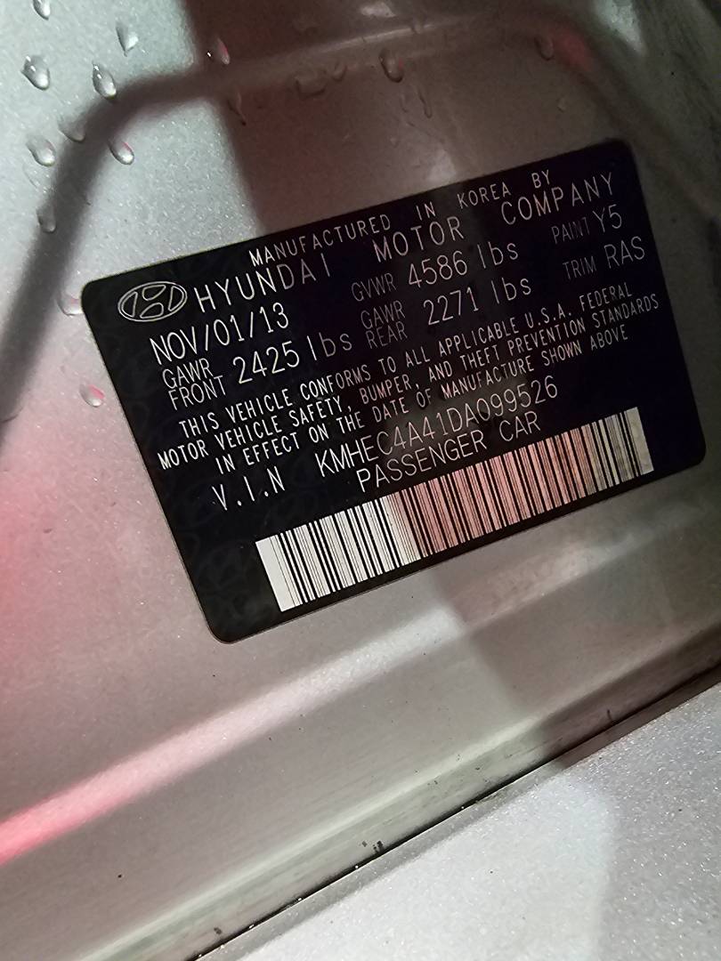 2013 HYUNDAI SONATA — 217571 Miles — Lot DA099526 — Main - Marhaba Auctions Used Cars - Image 10