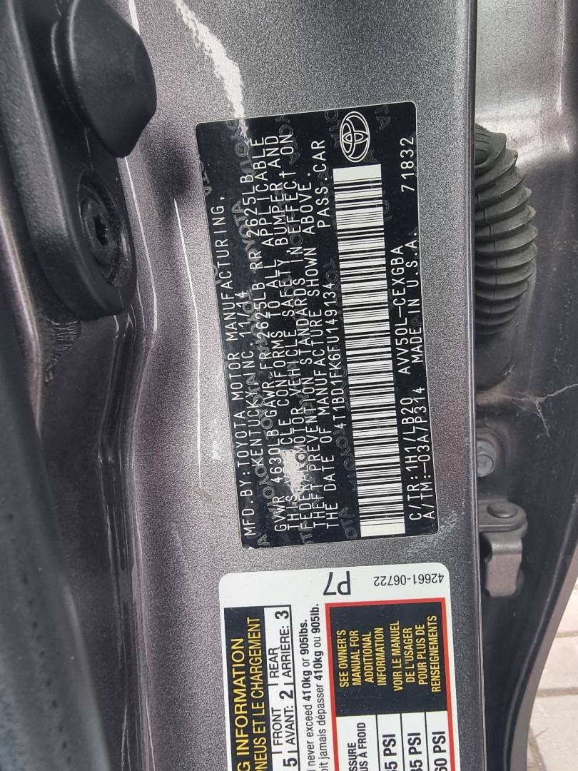 TOYOTA CAMRY 2015 - Marhaba Auction Used Cars - Image 10