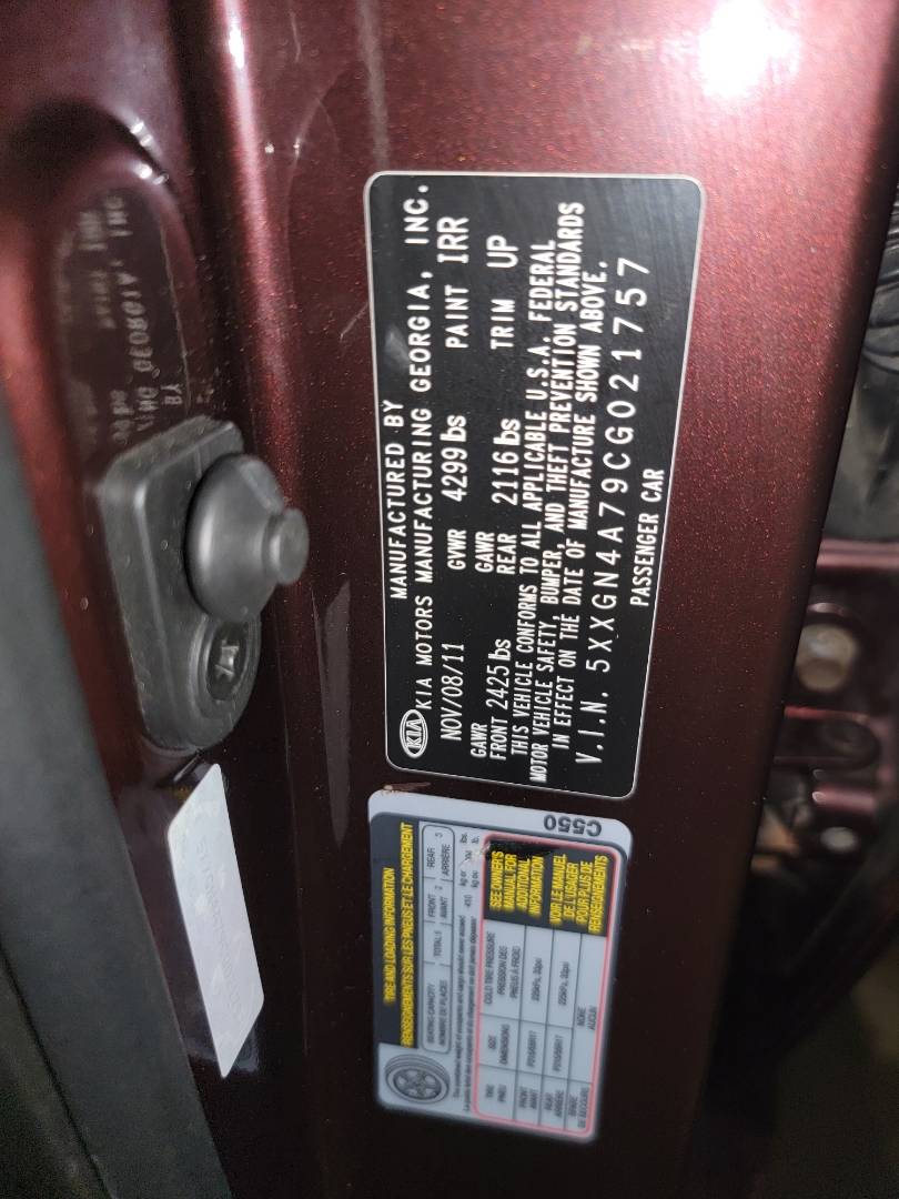 2012 KIA OPTIMA — 166371 Miles — Lot 021757 - Marhaba Auctions Used Cars - Image 10